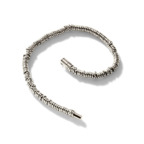 Heishi Bracelet, Sterling Silver, 4MM