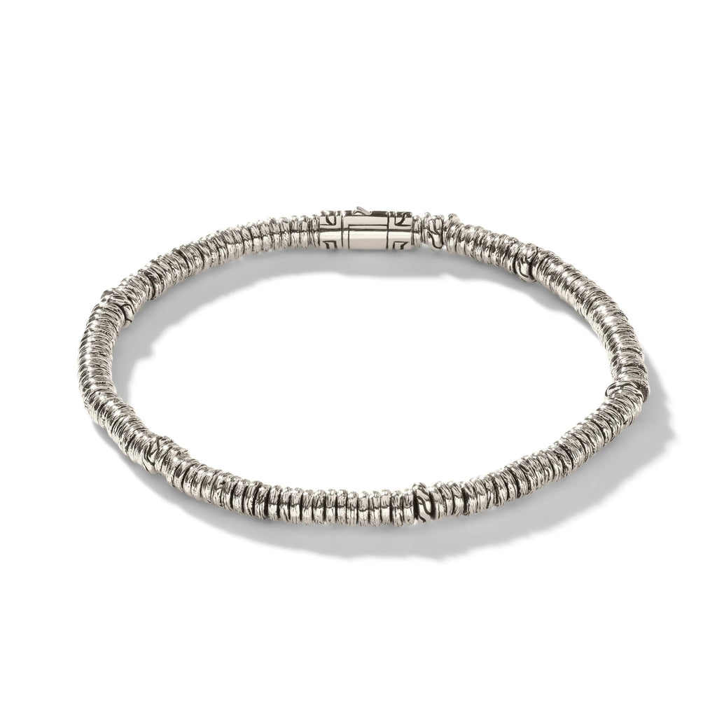 Heishi Bracelet, Sterling Silver, 4MM