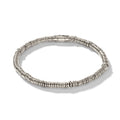 Heishi Bracelet, Sterling Silver, 4MM