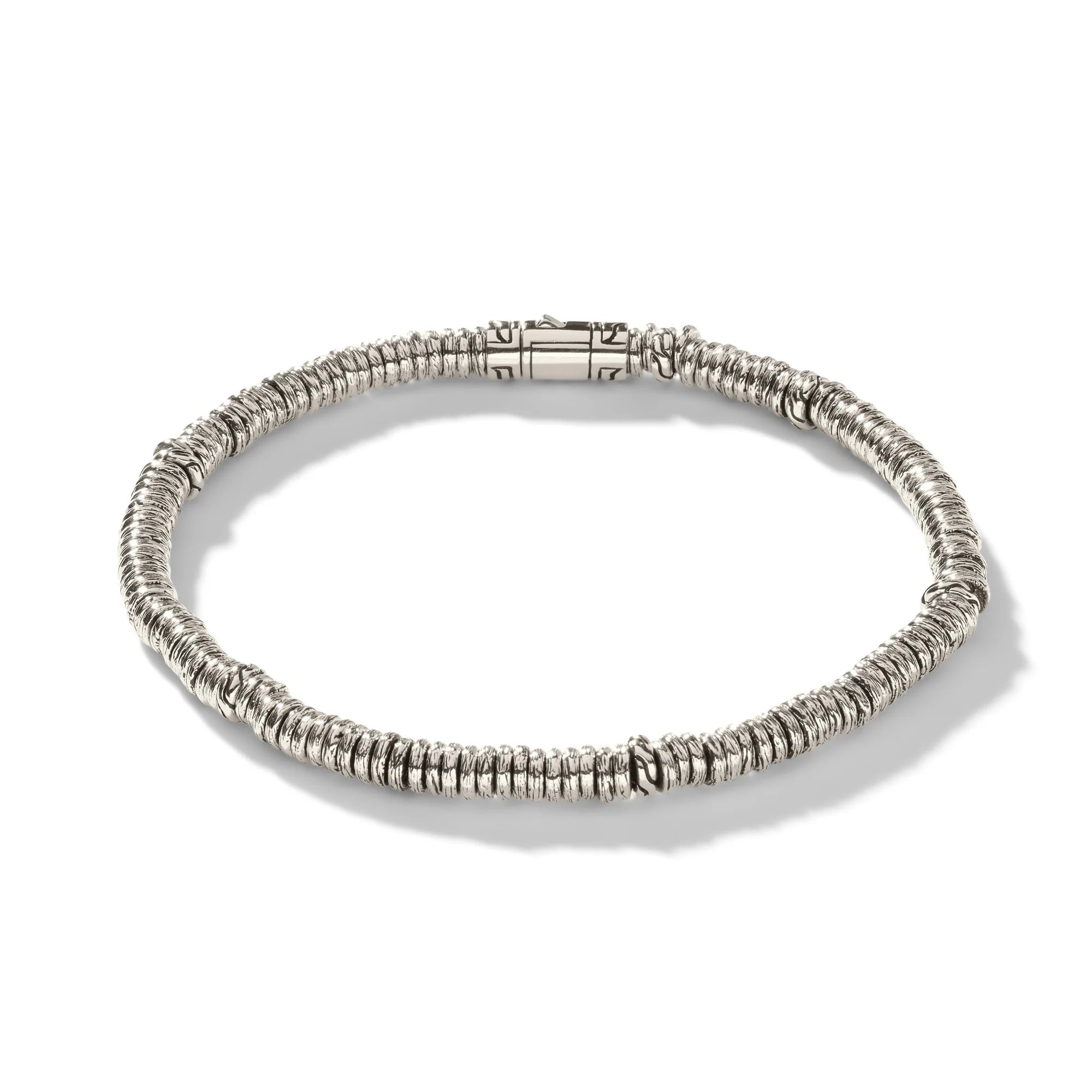 Heishi Bracelet, Sterling Silver, 4MM