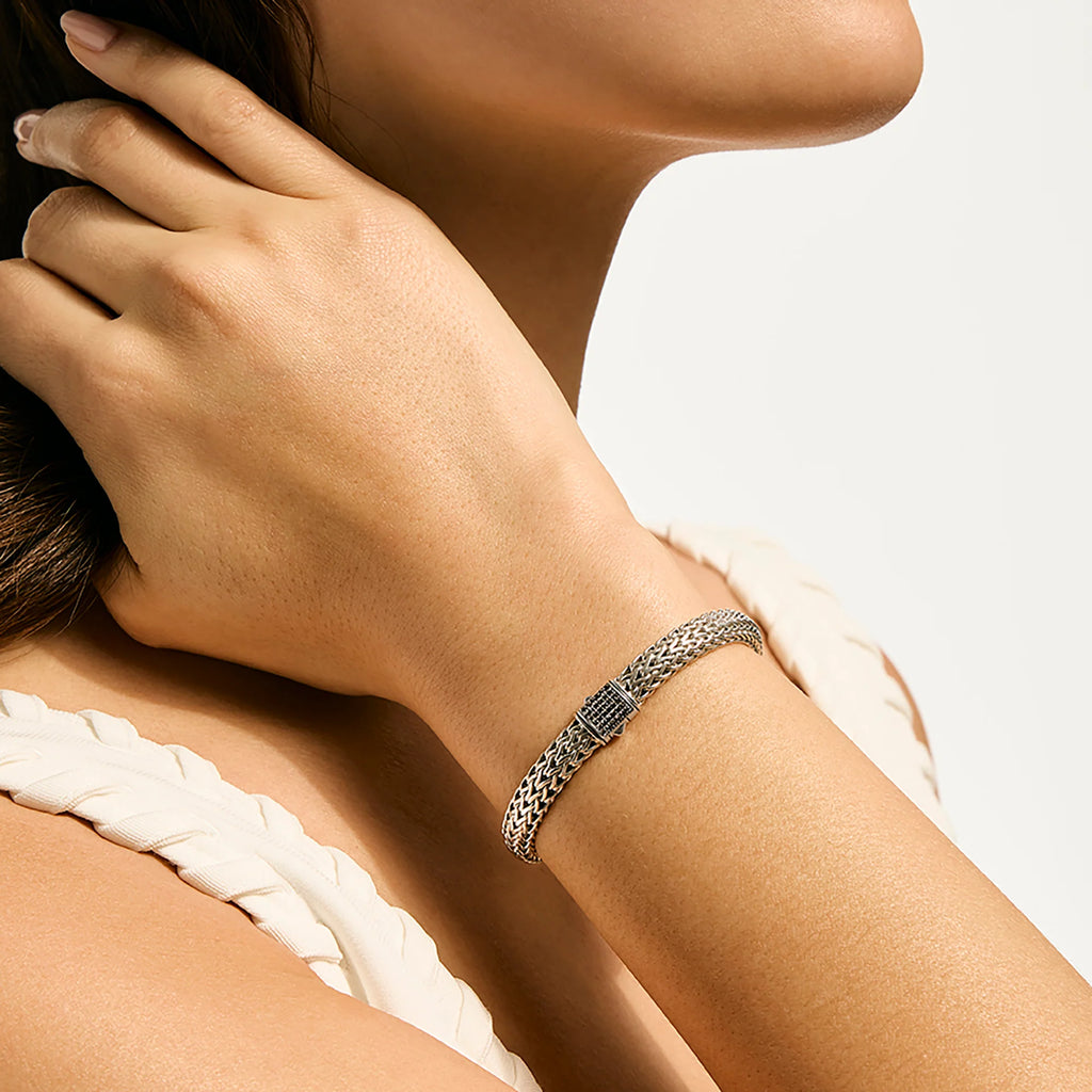 Icon Bracelet, Sterling Silver, Gemstones, 6.5MM