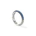 JH Essential Pavé Band Ring, Sterling Silver, Gemstones, 3.5MM